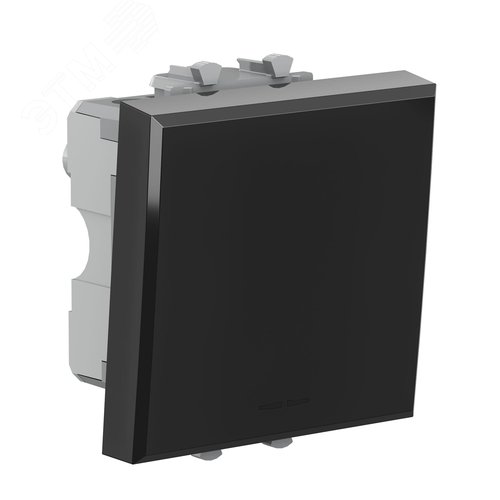 Avanti Переключатель ''Черный квадрат'', 16A, 2 модульный - фото 2