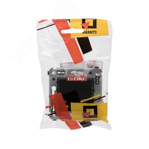 Avanti Розетка телефонная в стену одинарная, ''Черный квадрат'' - фото 5