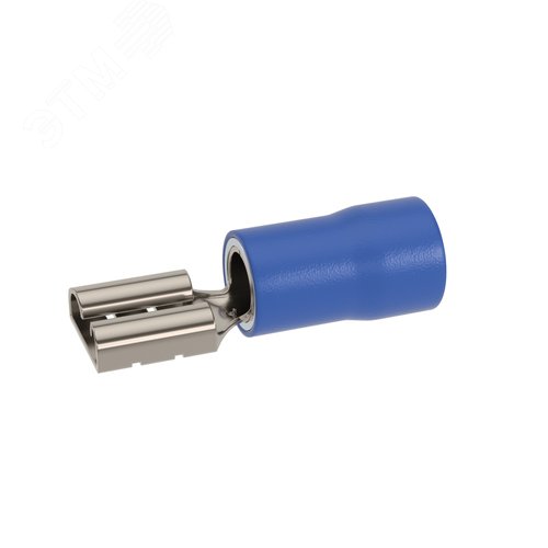 Наконечник-разъем плоский, розетка 6.3x0.8, изолированный фланец, для кабеля сечением до 2.5кв.мм - фото 1