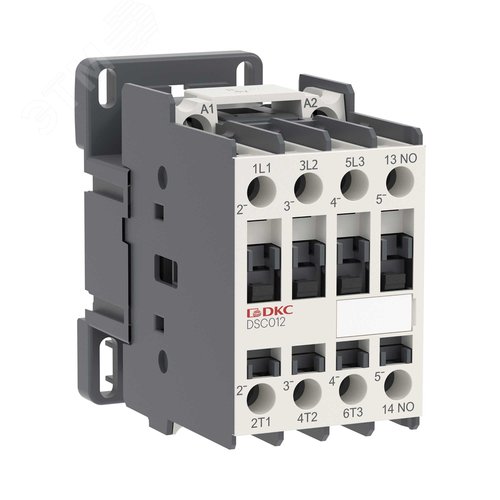 Изображение товара Магнитный контактор YON DSC012 12A 5,5кВт AC3 3P кат.380В AC 1НО (шт)