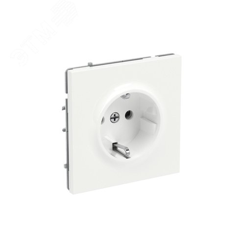 Розетка силовая, 2P+E, с з/ш, KANT, белая магнолия - фото 2