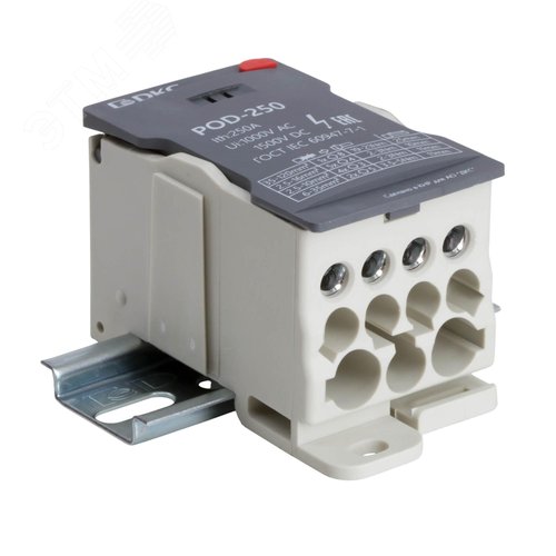 Блок распределительный, винтовой зажим, 1x120 кв.мм, 2x35 кв.мм, 5x16 кв.мм, 4х10 кв.мм - фото 1