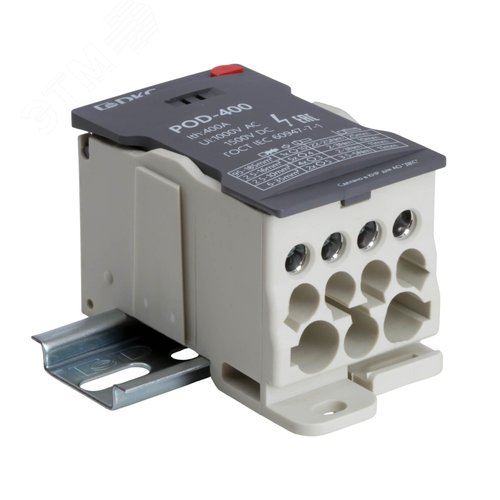 Блок распределительный, винтовой зажим, 1x185 кв.мм, 2x35 кв.мм, 5x16 кв.мм, 4х10 кв.мм - фото 1