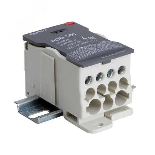 Блок распределительный, винтовой зажим, плоский 24x8 мм, 2x35 кв.мм, 5x16 кв.мм, 4х10 кв.мм - фото 1