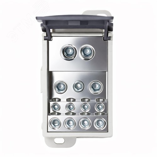 Блок распределительный, винтовой зажим, плоский 24x8 мм, 2x35 кв.мм, 5x16 кв.мм, 4х10 кв.мм - фото 4