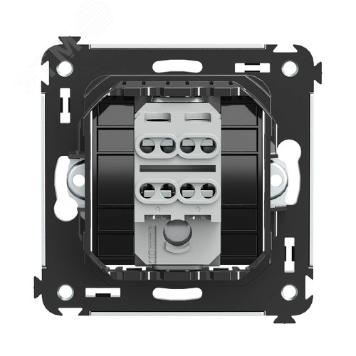 Avanti Инвертор одноклавишный в стену Черный      квадрат (Переключатель сх.7) - фото 3