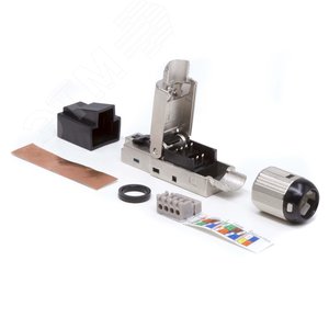 Коннектор полевого монтажа (Tool Less) 8P8C CAT 6 экранированный - фото 6