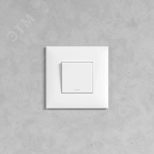 Avanti Выключатель одноклавишный, в стену Белое облако - фото 5