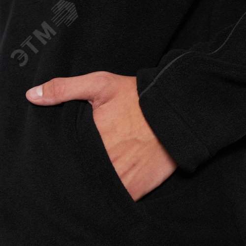 Куртка флисовая черная, размер XL - фото 7