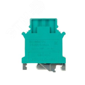 Клемма заземления, винтовой зажим, 2 точки подключения, 16 кв.мм - фото 2