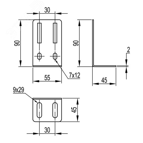 Кронштейн стеновой для лотка горячеоцинкованный - фото 2