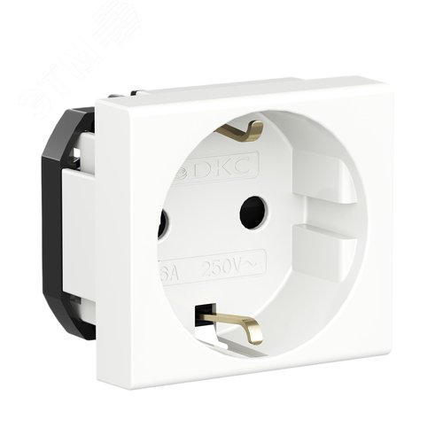 Розетка силовая 2Р+Е, со шторками, ЭУИ Вива (Viva) - фото 2