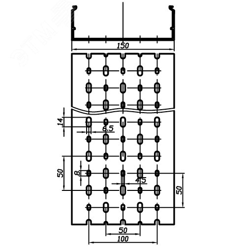 Короб перфорированный RL12 120x60 серый QUADRO - фото 6