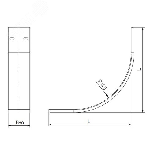 Крышка на угол вертикальный внутренний 90 градусов 100х100, 1,5 мм, горячий цинк, в комплекте с крепежными элементами необходимымидля монтажа - фото 2