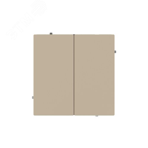 Выключатель двухклавишный, KANT, ванильный марципан - фото 1