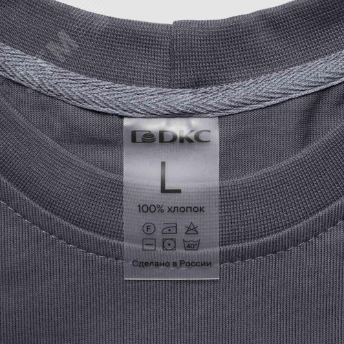 "Футболка из хлопка серая ""Создаю"", размер L" - фото 9