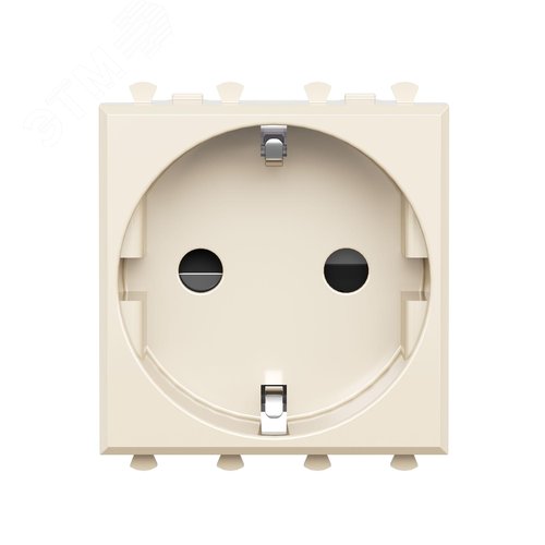 Изображение товара Avanti Розетка ''Ванильная дымка'', 2P+E, с защитными шторками, 2 модульная (шт)