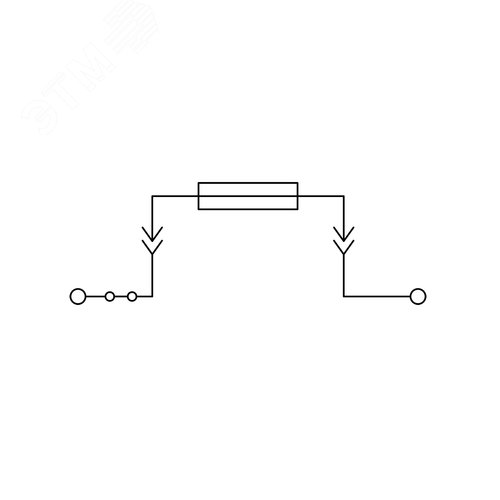Клемма для предохранителя, зажим push-in, 2 точки подключения, 4 кв.мм, серая - фото 4