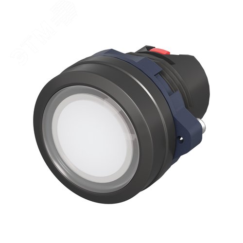 Изображение товара Головка кнопки плоская прозрачная без фиксации, белая (шт)