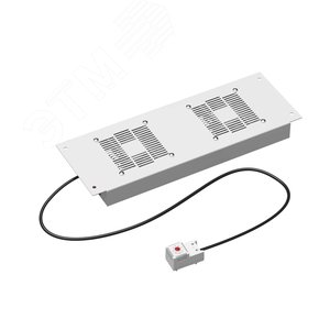 Изображение товара Модуль потолочный 2 вентилятора с термостатом для крыши 600 RAL7035 (шт)