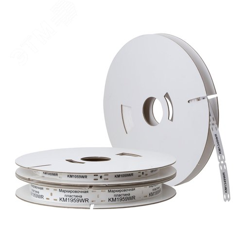 Пластины маркировочные DKC-135-NG для термотрансферной печати, размер 10*59мм, цвет белый, 0,8тыс.шт./упак. - фото 4
