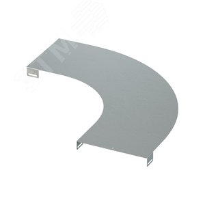 Крышка на угол горизонтальный 90 градусов, осн.300, R=600мм в комплекте с крепежными элементами и соединительными пластинами, необходимыми для монтажа - фото 1