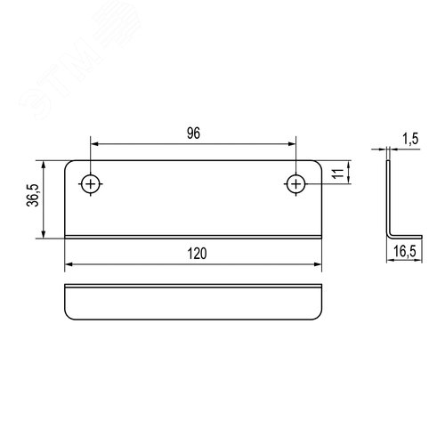 Подъем прямой крышки, цинк-ламель - фото 2