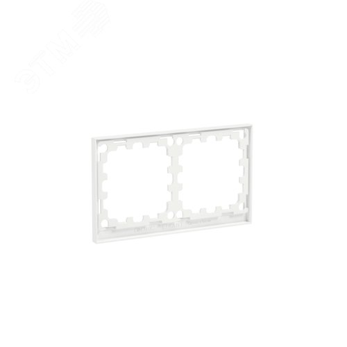 Рамка 2 поста IP44, KANT, белая магнолия - фото 3