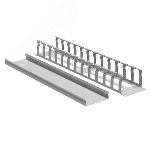 Органайзер кабельный с крышкой и отверстиями 2U, глубина 60 мм, для 19'' IT-корпусов ДКС серии STI/CQE, RAL7035 - фото 2