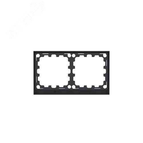 Рамка 2 поста IP44, KANT, черный уголь - фото 5