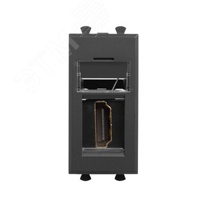 Avanti HDMI розетка модульная, тип А-А, , Черный матовый, 1 модуль - фото 1