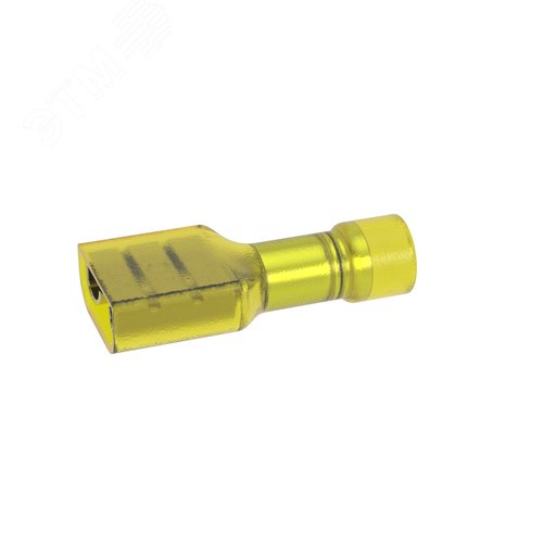 Наконечник-разъем плоский, розетка 6.3x0.8, полностью изолированный, для кабеля сечением до 6.0кв.мм - фото 1