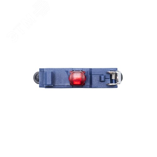 Контактный блок с клеммным безвинтовым зажимом со светодиодом на 220В, красный - фото 3