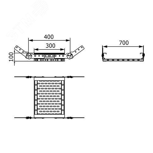 Угол вертикальный листовой 100х700 горячеоцинкованный - фото 2