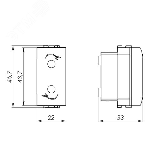 BRAVA Розетка без заземления без шторок 1 модуль белая - фото 2