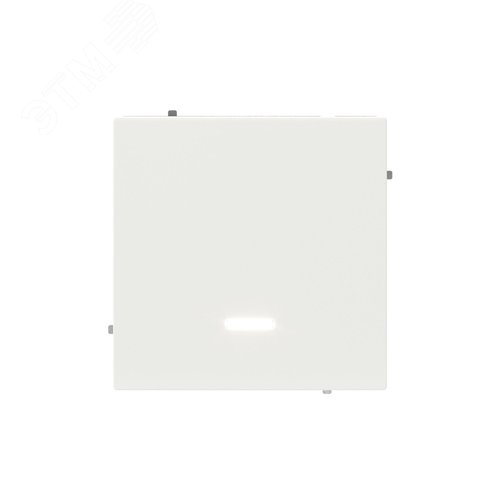 Выключатель одноклавишный с подсветкой, KANT, белая магнолия - фото 2