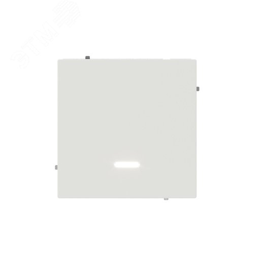 Выключатель одноклавишный с подсветкой, KANT, белый песок - фото 2