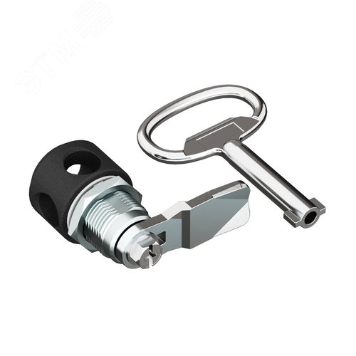 Накладка для навесного замка шкафов ST и CE, с личинкой под ключ сдвойной бородкой 3мм - фото 2