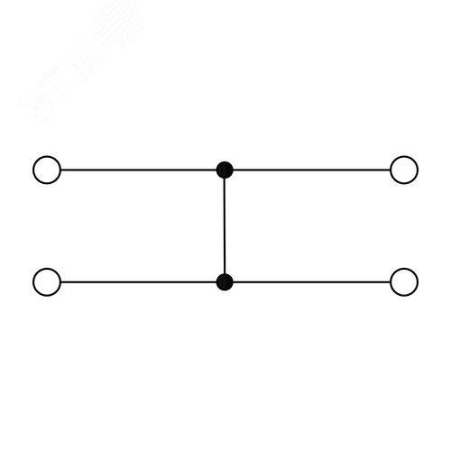 Блок распределительный с гориз. адаптером на рейку шириной 35мм, зажим push-in, 4 точки подключения 2,5 кв.мм, красный - фото 3