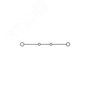 Клемма проходная, винтовой зажим, 2 точки подключения, 6 кв.мм, серая - фото 3