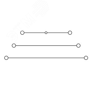 Клемма трехуровневая, винтовой зажим, 6 точек подключения, 2.5 кв.мм, серая - фото 2