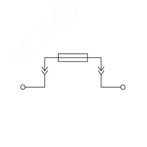 Клемма для предохранителя, винтовой зажим, 2 точки подключения, 4 кв.мм, серая - фото 2