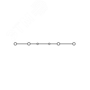 Клемма проходная, зажим push-in, 4 точки подключения, 4 кв.мм, серая - фото 3