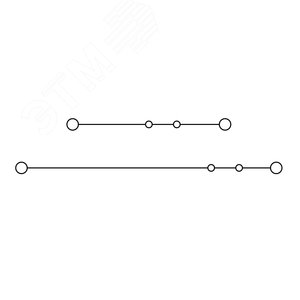 Клемма двухуровневая, винтовой зажим, 4 точки подключения, 4 кв.мм, синяя - фото 4