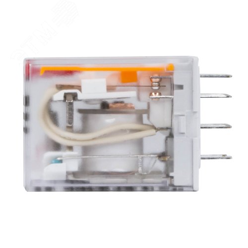 Реле миниатюрное промышленное общего назначения, 2CO, коммутируемый ток 10 А, AgSnO, напряжение 12V AC, опция – светодиод - фото 1