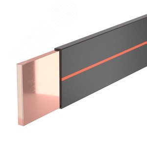 Изображение товара Гибкая шина в ПВХ изоляции, 10x100x1мм, ном. ток 1600А, длина 2 метра (шт)