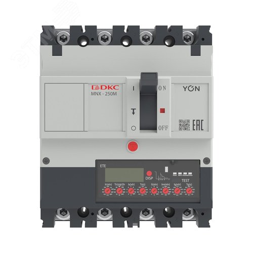 Выключатель автоматический YON pro MNX250M 4P 100 A 100 kA при AC415V расцепитель ETE - фото 2