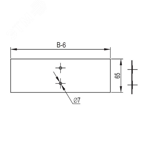 Накладка соединительная 200 мм CGB для основания лотка - фото 4