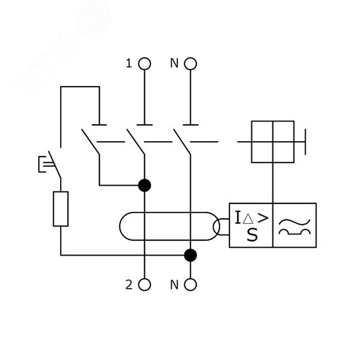 УЗО YON макс (YON max) 2P, 300mA, 25A, type A-S - фото 5