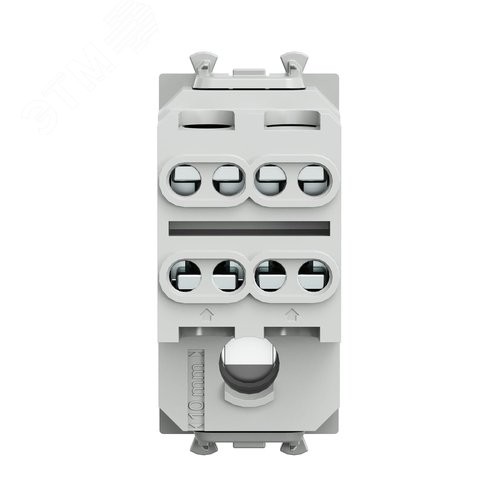 Avanti Выключатель двухполюсный одноклавишный модульный,  Закаленная сталь, 1 модуль - фото 3